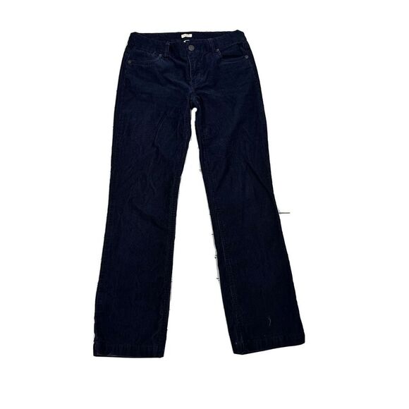 J.Crew women's navy blue courdory pants size 27S flare bootcut - Picture 1 of 7